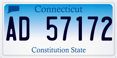 CT license plate AD57172