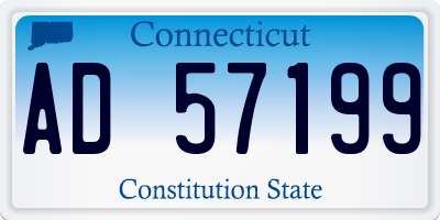 CT license plate AD57199