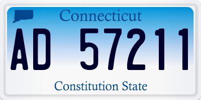 CT license plate AD57211