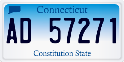 CT license plate AD57271