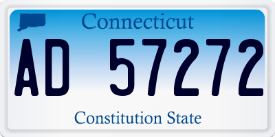 CT license plate AD57272
