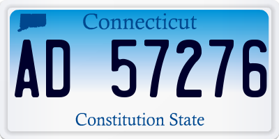 CT license plate AD57276