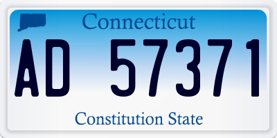 CT license plate AD57371