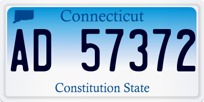 CT license plate AD57372