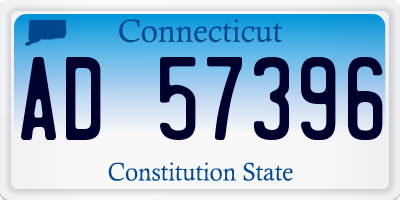 CT license plate AD57396