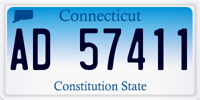 CT license plate AD57411