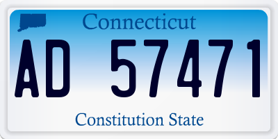 CT license plate AD57471