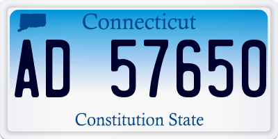 CT license plate AD57650