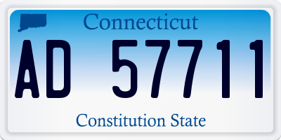 CT license plate AD57711