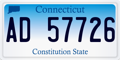 CT license plate AD57726