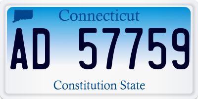 CT license plate AD57759
