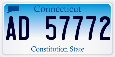 CT license plate AD57772