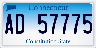 CT license plate AD57775