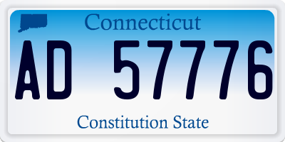 CT license plate AD57776