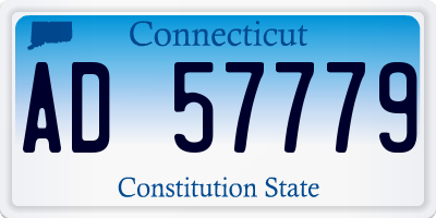 CT license plate AD57779