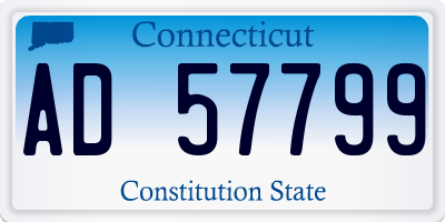 CT license plate AD57799