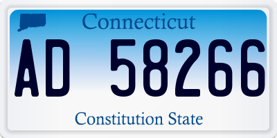 CT license plate AD58266