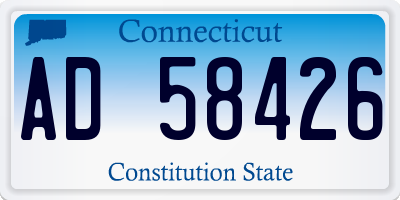 CT license plate AD58426