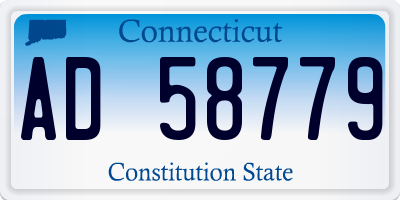 CT license plate AD58779