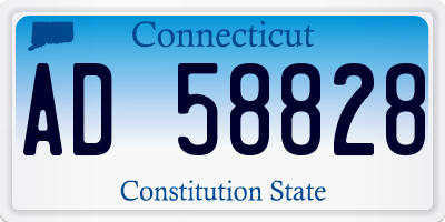 CT license plate AD58828