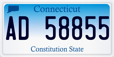 CT license plate AD58855