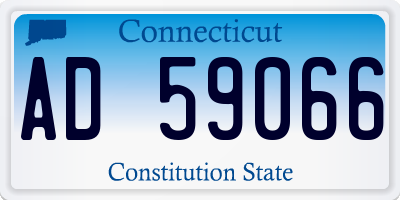CT license plate AD59066