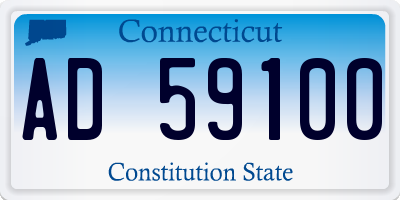 CT license plate AD59100