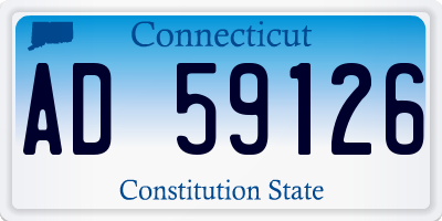 CT license plate AD59126