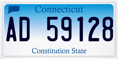 CT license plate AD59128
