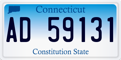 CT license plate AD59131