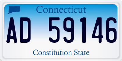 CT license plate AD59146