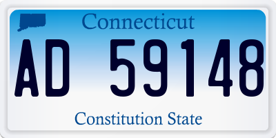 CT license plate AD59148