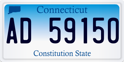 CT license plate AD59150