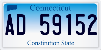 CT license plate AD59152