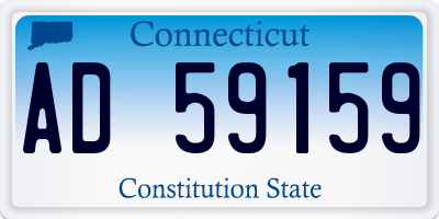 CT license plate AD59159