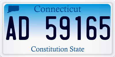 CT license plate AD59165