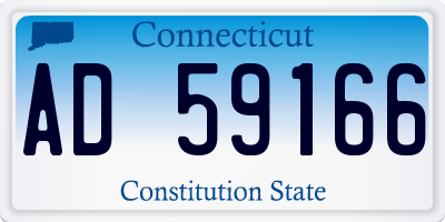 CT license plate AD59166