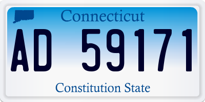 CT license plate AD59171