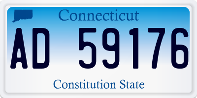CT license plate AD59176