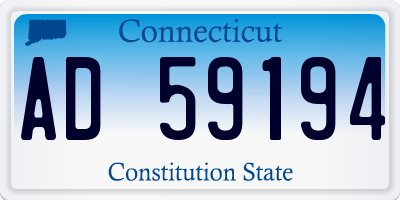 CT license plate AD59194