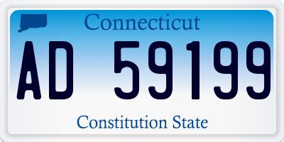 CT license plate AD59199