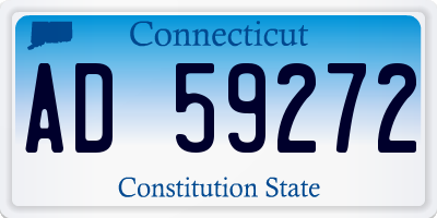 CT license plate AD59272