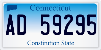 CT license plate AD59295