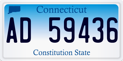 CT license plate AD59436
