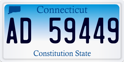 CT license plate AD59449