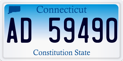CT license plate AD59490