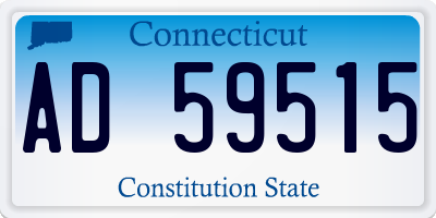 CT license plate AD59515