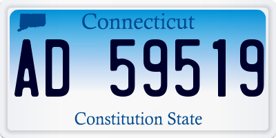 CT license plate AD59519