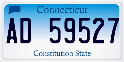 CT license plate AD59527