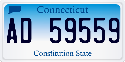 CT license plate AD59559